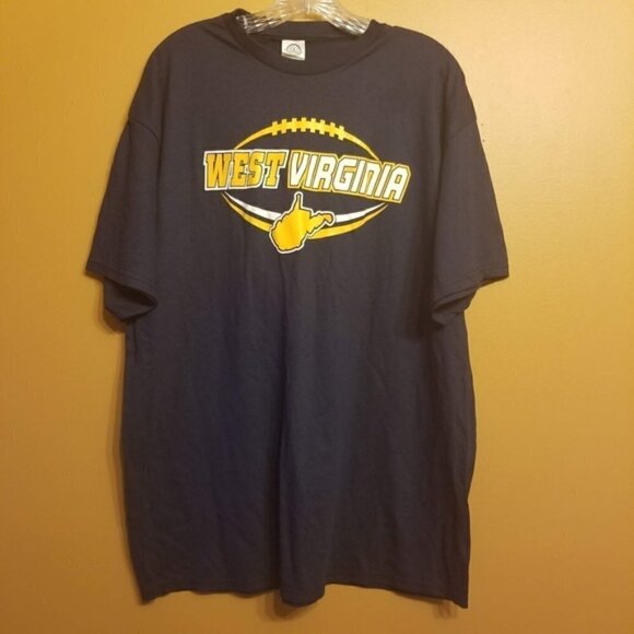 Delta Proweight | Women's Navy & Gold WVU Graphic Tee (Size XL) - Picture 4 of 6